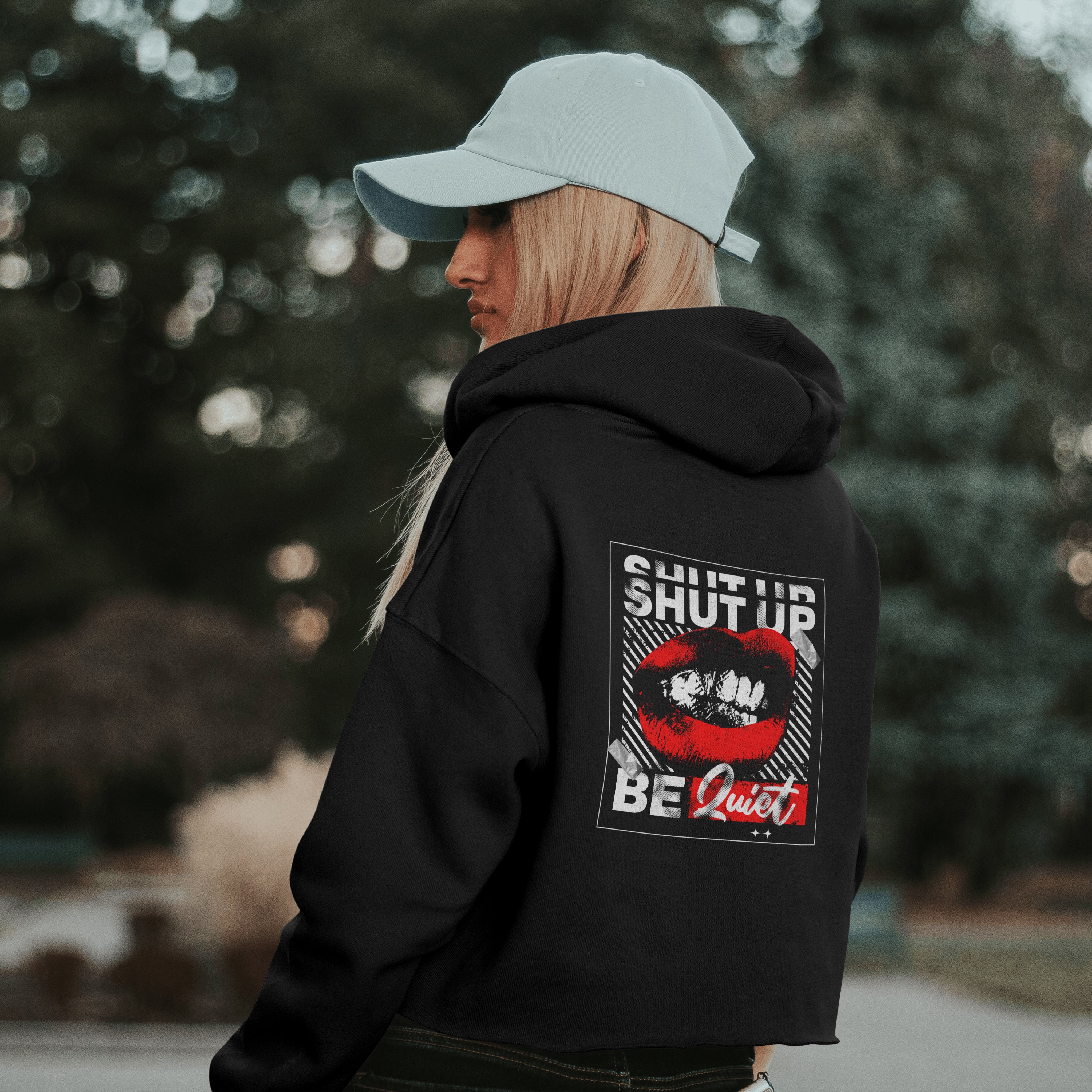 SHUT UP BE QUIET (Black)